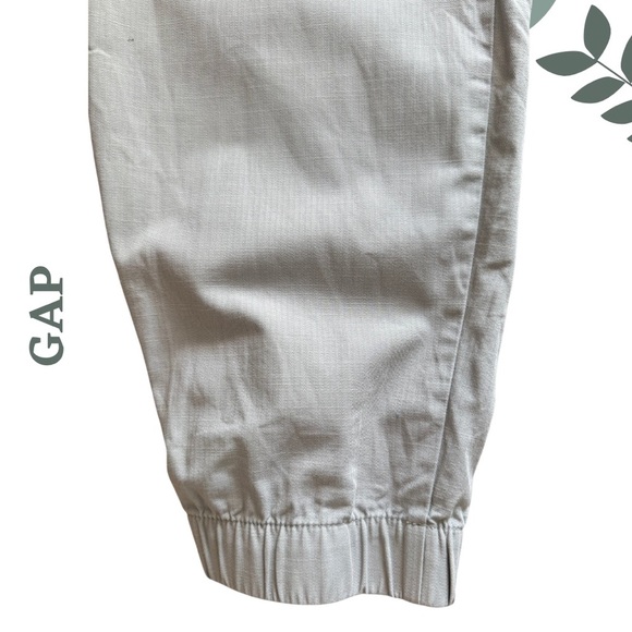 🛍️3/$40 GAP Men’s Cotton Jogger Pants Light Grey - Size XL - Picture 5 of 6